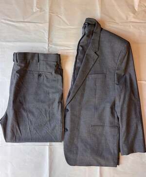 J.M. Haggar Classic Fit Gray Two-Piece Suit Jacket and Pants Set